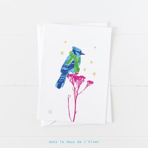 Dans le doux de l’hiver / carte de souhaits / carococo