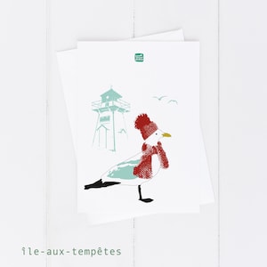 L'île-aux-Tempêtes! / da Carol-Anne Pedneault/ carte de souhaits