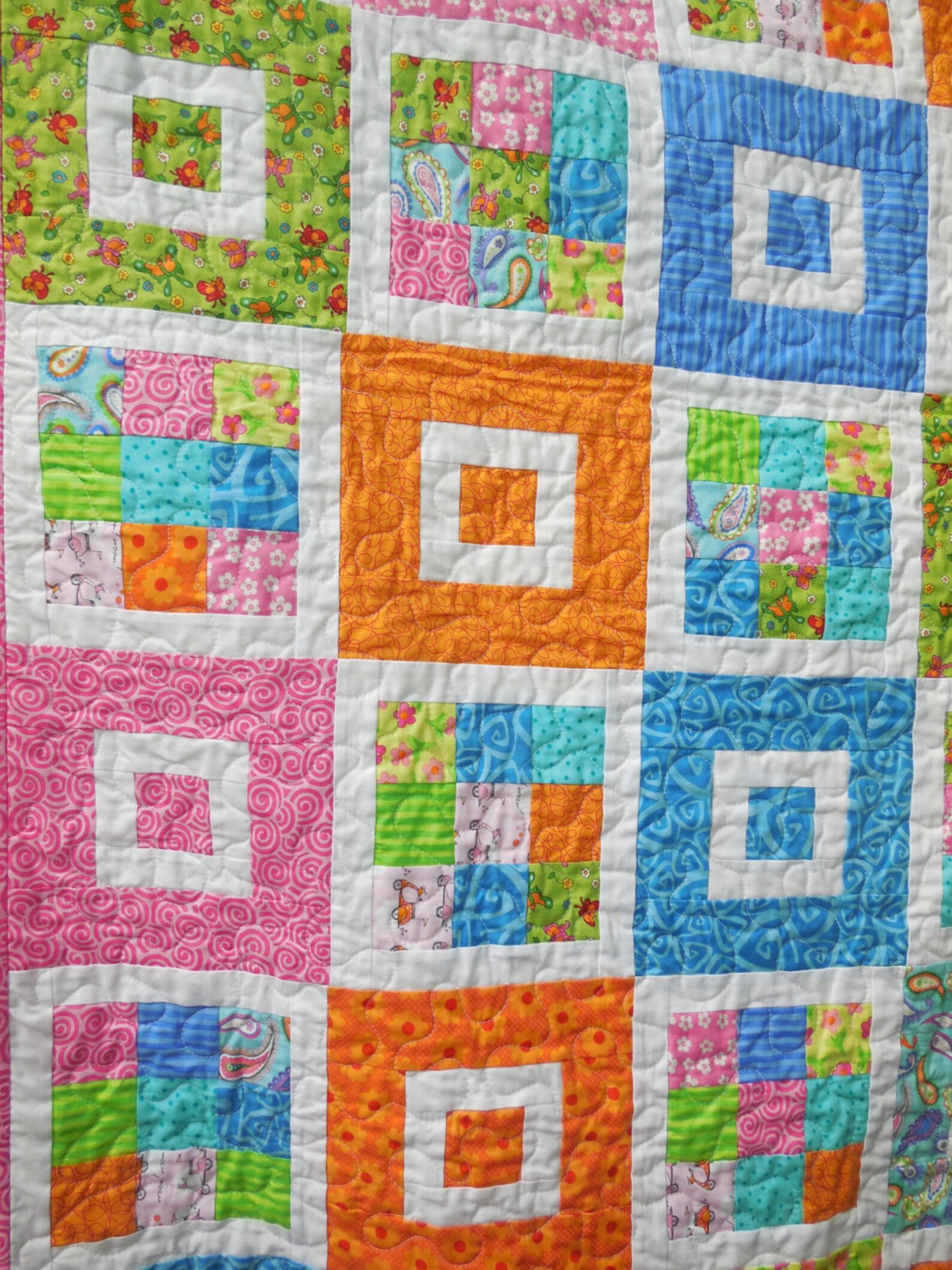 Modern Nine Patch Quilt Etsy Canada