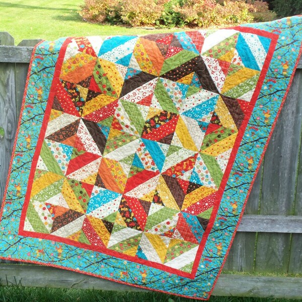 SALE-Lollipop Crib Quilt