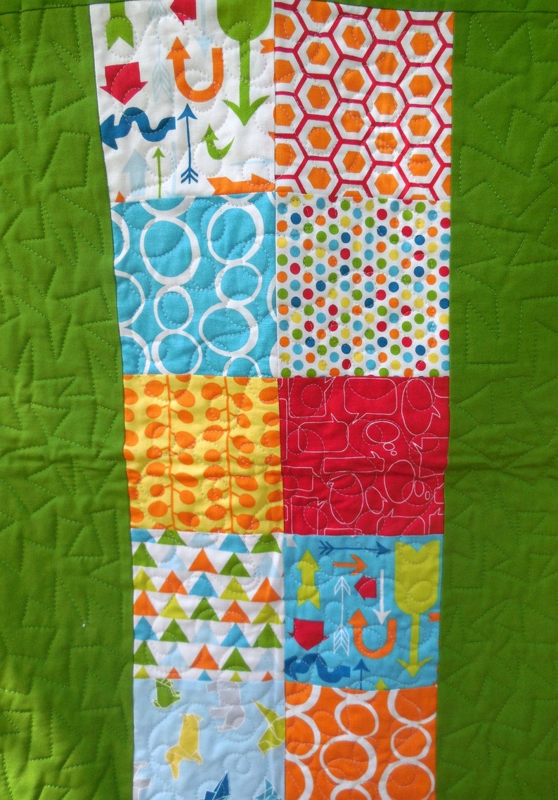 Mixed Bag Baby Quilt Etsy