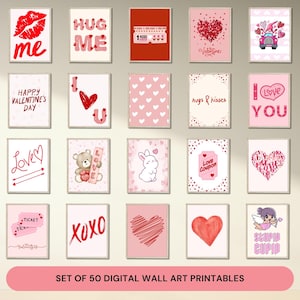 Valentine Decor, Valentines Printable Wall Art Gift, Valentine Digital Print, Valentines Print, Valentine Art Prints, Valentines Wall Art