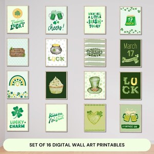 St Patrick&#39;s Day Printable, St Patrick&#39;s Day Gift, St. Patrick&#39;s Day Decor Green Home Decor, Instant Download, St Patrick&#39;s Day Wall Art