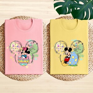 Disney Mickey Minnie Easter Shirt, Mickey Minnie Easter Matching Shirt, Disney Easter Egg Shirt, Disney Easter Bunny Shirt, Easter Gift Tee