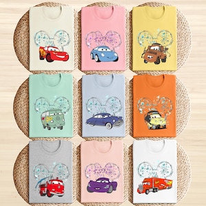 Disney Cars Characters Shirt, Lightning Mcqueen Shirt, Cars Theme Birthday Shirt, Disney Cars Movie Shirt, Sally, Mater, Fillmore Shirt