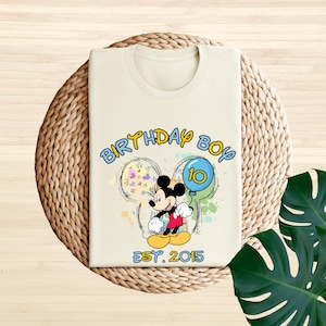 Disney Mickey Mouse Birthday Shirt, Disney Birthday Boy Shirt, Custom Birthday Boy Shirt, Mickey Mouse Kids Shirt, Mickey Birthday Gift