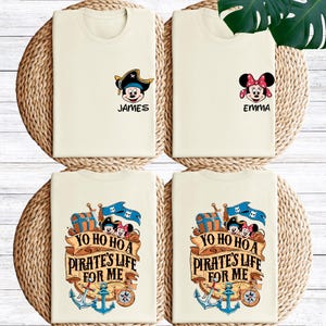 Disney Pirate Cruise Shirts, Yo Ho Ho Pirate&#39;s Life For Me Tee, Mickey Minnie Mouse Pirate Shirt, Disney Couple Cruise Trip Tee, Cruisin Tee