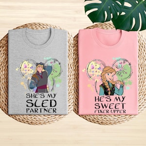 Frozen Anna and Kristoff Shirt, Disney Frozen Matching Shirt, Frozen Anna and Kristoff Tee, Disney Couple Trip Shirt, Disneyland Family Tee