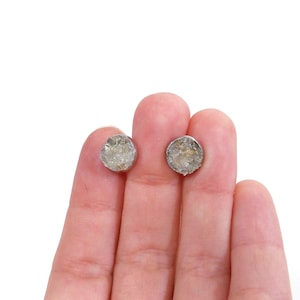 Oregon Sunstone Stone Stainless Steel 8mm Stud Earrings
