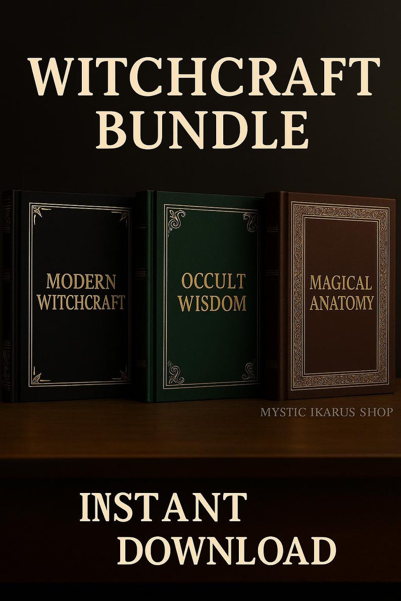Mystic Witchcraft Library — Occult Wisdom & Magical Anatomy (PDF Bundle ...