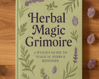 Herbal Magic Grimoire | Green Witch Spell Book (PDF)