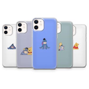 Winnie the Pooh Eeyore Piglet Honey Phone cover for iPhone 16,15,14,13,12,11,X, Pixel 9, 9 Pro,9 Pro XL 8A, 8Pro,7A, Samsung S24,S23,A55,A54
