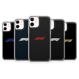 Coque de téléphone Ferrari pour véhicule sport de Formule 1 F1 pour iPhone 16,15,14,13,12,11, Pixel 9, 9 Pro, 9 Pro XL 8A, 8Pro, 7A, Samsung S24, S23, A55