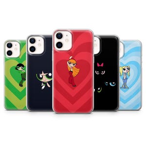 Powerpuff Girls Buttercup Blossom Bubbles Phone cover for iPhone 16,15,14,13,12,11,Pixel 9, 9 Pro,9 Pro XL 8A, 8Pro, Samsung S24,S23,A55,A54