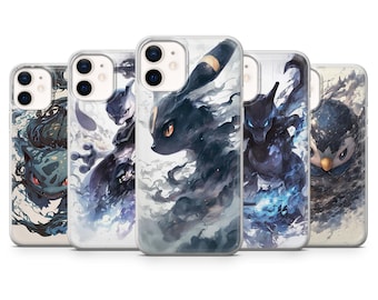 Bulbasaur Mewtwo Water Type Pilup Umbreon Lucario Phone cover for iPhone 16,15,14,13,12,Pixel 9, 9 Pro, 9 Pro XL 8A, Samsung S24,S23,A55,A54