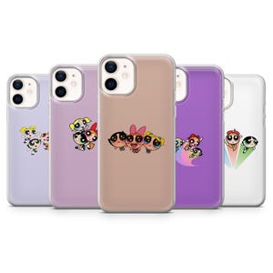 Powerpuff Girls Buttercup Blossom Bubbles Phone cover for iPhone 16,15,14,13,12,11,Pixel 9, 9 Pro,9 Pro XL 8A, 8Pro, Samsung S24,S23,A55,A54