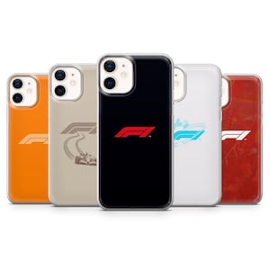Coque de téléphone Ferrari pour véhicule sport de Formule 1 F1 pour iPhone 16,15,14,13,12,11, Pixel 9, 9 Pro, 9 Pro XL 8A, 8Pro, 7A, Samsung S24, S23, A55