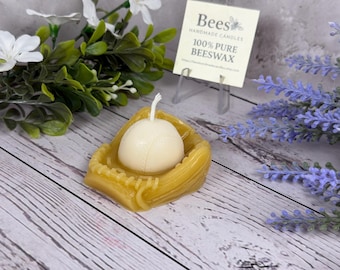 100% Beeswax Baseball Glove Candle, Handmade in Minnesota