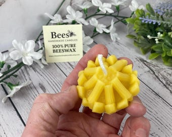 Campfire Candle – 100% Pure Beeswax - Rustic Cabin Décor, Handmade in Minnesota