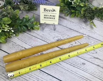 8" Skull Taper Candle – 100% Beeswax, Gothic, Halloween