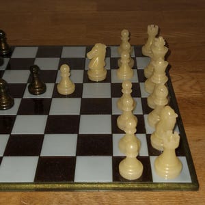 Hand made resin chess