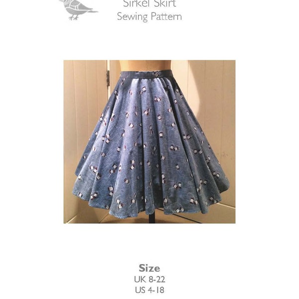 Circle Skirt Sewing Pattern - Etsy