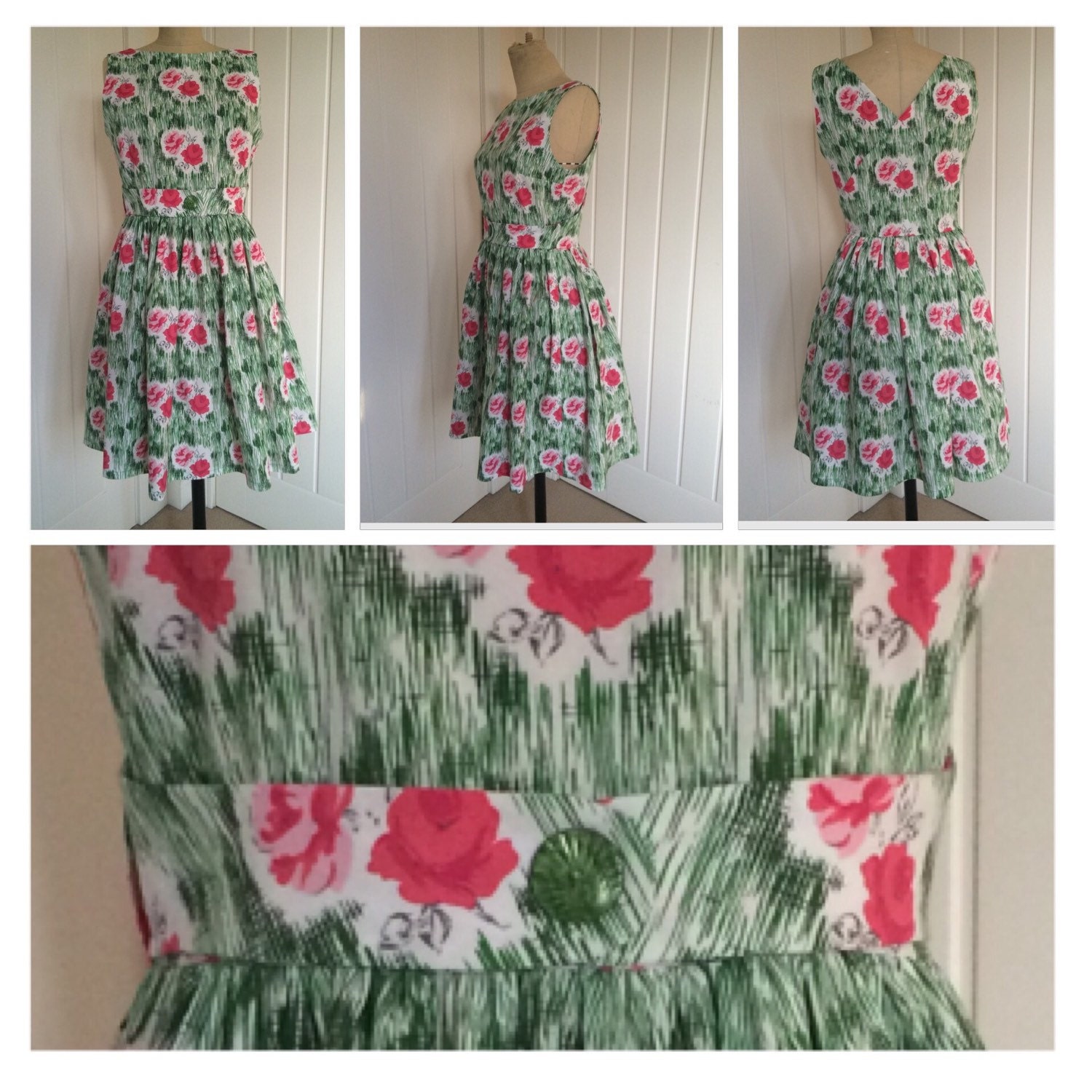 Women's Vintage Wrap Dress PDF Sewing Pattern Etsy