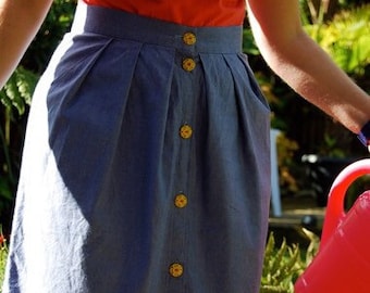 Helena skirt PDF womens sewing pattern