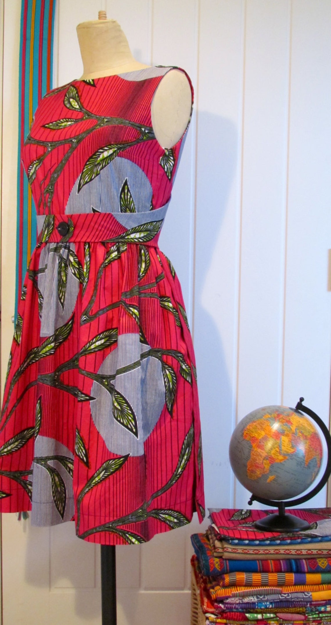 Women's Vintage Wrap Dress PDF Sewing Pattern Etsy