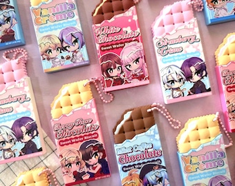 Colorful Stage! PJSK Cookie Biscuit Valentines White Day Keychains