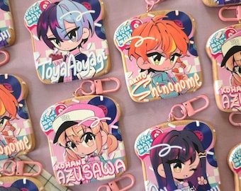 Colorful Stage! PJSK Wooden Embossed Bread Charms Vivid Bad Squad MeloPale