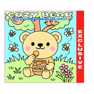 Cozy Bear Coloring Book: 40 Adorable Bear Pages (PDF Download)
