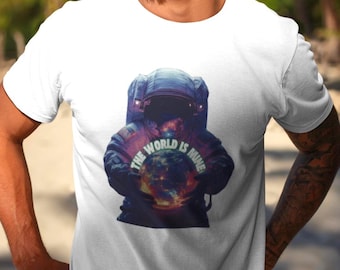 Astronaut T-Shirt, Motivational Space Graphic Tee, Cotton Shirt Gift