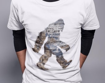 陰謀論ビッグフットTシャツ、UFOグラフィックTシャツ、サスカッチミステリーシャツ