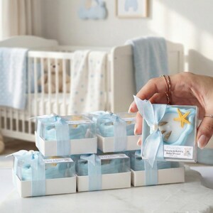 Seashell Candle Baby Shower Favors, Newborn Gifts, Baby First Birthday