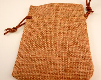 Gift Bag Brown Gift Bag Twill Gift Bag Necklace Gift Bag Drawstring Bag Fabric Bag Fabric Gift Bag Pink Bag Jewelry Bag Brown Jewelry Bag