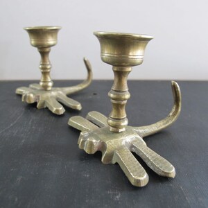 Candlestick Candleholder Pair Dragonfly Dragonflies Insect Chinese 1950s 1960s
