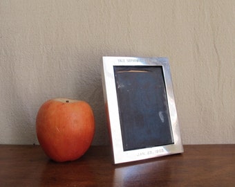 Sterling silver Yale University trophy frame , inscribed to YALE SOPHOMORE GERMAN / Jan 23rd, 1905 by Black, Starr & Frost