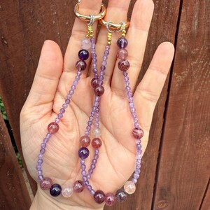 Amethyst with Strawberry Quartz