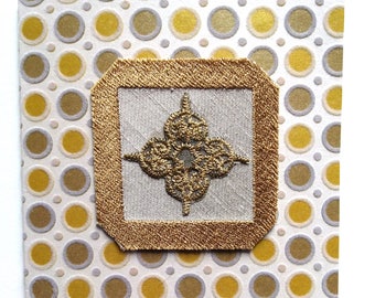 gold brown card