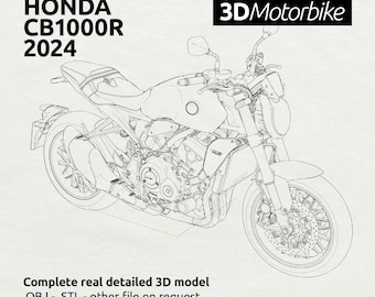 Honda CB1000R 2024 - OBJ STL 3D model file