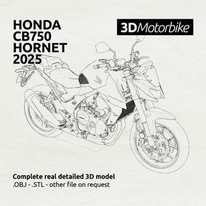 Honda CB750 HORNET 2025 - OBJ STL 3D model file