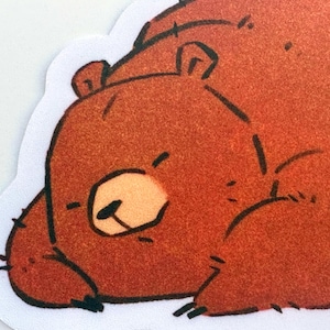 close up photo showing the texture of the matte stickers