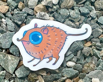 Sparkly Elephant Shrew Sticker: Waterproof Sengi Decal