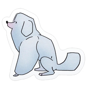 Adesivo de poodle - Adesivo de vinil fosco para cachorro poodle toy branco - Adesivos fofos para filhotes de cachorro poodle padrão 3” Adesivo à prova d'água poodles