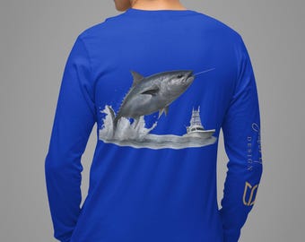Epic Tuna Graphic Tee: Long-Sleeve Fishing Shirt.