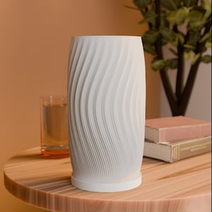 Lampe de table minimaliste moderne - Éclairage LED de bureau ou de table de chevet - Lampe de table à motif géométrique