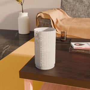 Lampe de table minimaliste moderne - Éclairage LED de bureau ou de table de chevet - Lampe de table à motif géométrique