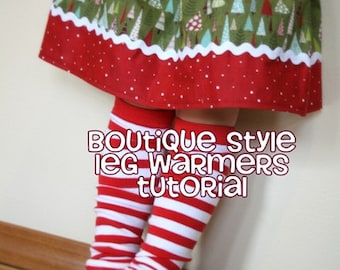 PDF Leg Warmers Tutorial Boutique Style from ModTods great for Holidays or Baby Shower Gift. Instant Download.