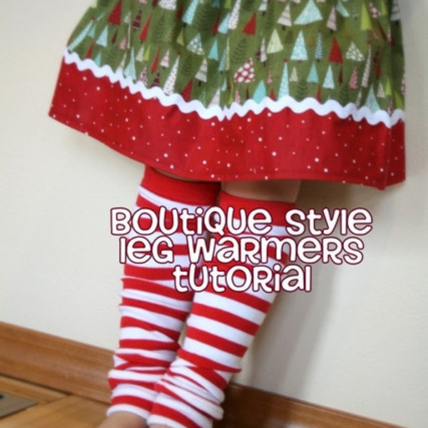 PDF Leg Warmers Tutorial Boutique Style from ModTods great for Holidays or Baby Shower Gift. Instant Download.